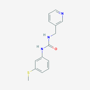 molecular formula C14H15N3OS B4615908 N-[3-(methylthio)phenyl]-N'-(3-pyridinylmethyl)urea 