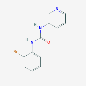 molecular formula C12H10BrN3O B4615965 N-(2-溴苯基)-N'-3-吡啶基脲 