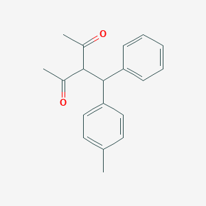 molecular formula C19H20O2 B461599 3-[(4-Methylphenyl)(phenyl)methyl]-2,4-pentanedione 