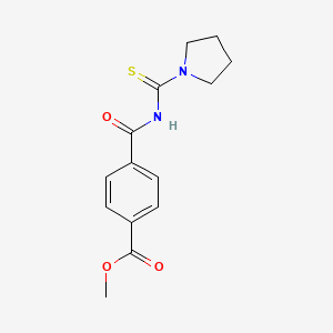 methyl 4-{[(1-pyrrolidinylcarbonothioyl)amino]carbonyl}benzoate