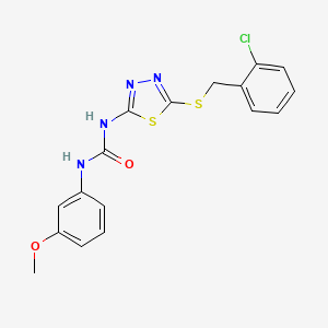 N-{5-[(2-chlorobenzyl)thio]-1,3,4-thiadiazol-2-yl}-N'-(3-methoxyphenyl)urea