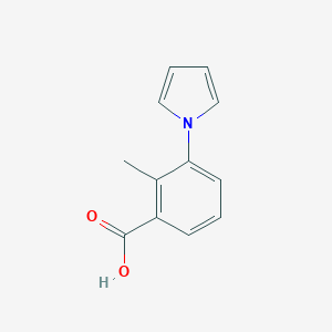 molecular formula C12H11NO2 B046160 2-メチル-3-ピロール-1-イル安息香酸 CAS No. 83140-96-9