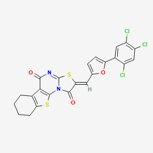 2-{[5-(2,4,5-trichlorophenyl)-2-furyl]methylene}-6,7,8,9-tetrahydro-5H-[1]benzothieno[3,2-e][1,3]thiazolo[3,2-a]pyrimidine-1,5(2H)-dione