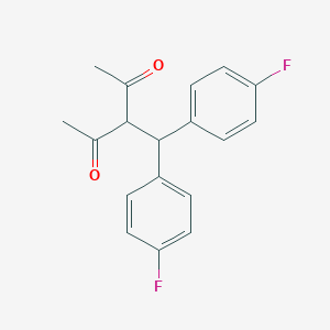 molecular formula C18H16F2O2 B461601 3-(Bis(4-fluorophenyl)methyl)pentane-2,4-dione CAS No. 53135-11-8