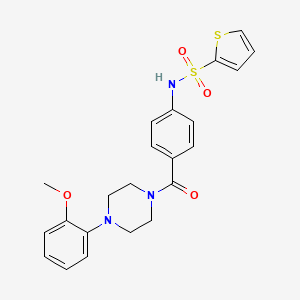 N-(4-{[4-(2-methoxyphenyl)-1-piperazinyl]carbonyl}phenyl)-2-thiophenesulfonamide