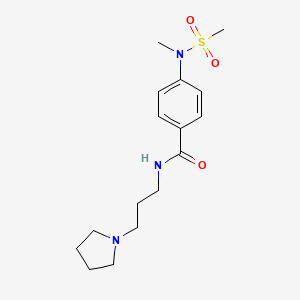 4-[methyl(methylsulfonyl)amino]-N-[3-(1-pyrrolidinyl)propyl]benzamide