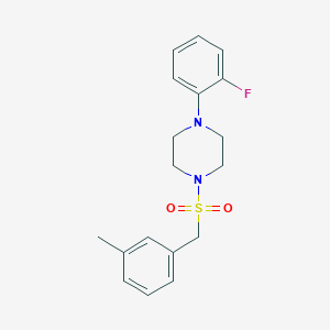 molecular formula C18H21FN2O2S B4616062 1-(2-氟苯基)-4-[(3-甲基苄基)磺酰基]哌嗪 