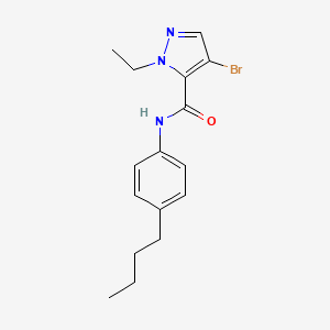 4-bromo-N-(4-butylphenyl)-1-ethyl-1H-pyrazole-5-carboxamide