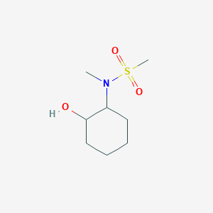 molecular formula C8H17NO3S B4616105 N-(2-羟基环己基)-N-甲基甲磺酰胺 