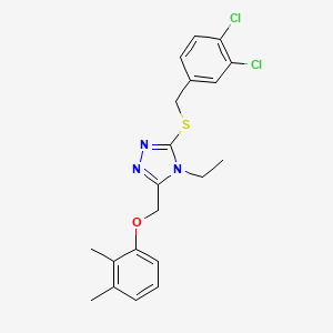 3-[(3,4-dichlorobenzyl)thio]-5-[(2,3-dimethylphenoxy)methyl]-4-ethyl-4H-1,2,4-triazole