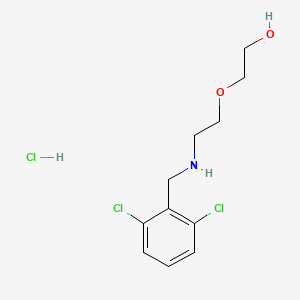 molecular formula C11H16Cl3NO2 B4616163 2-{2-[(2,6-dichlorobenzyl)amino]ethoxy}ethanol hydrochloride 