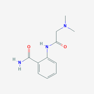 molecular formula C11H15N3O2 B4616193 2-[(N,N-二甲基甘氨酰)氨基]苯甲酰胺 