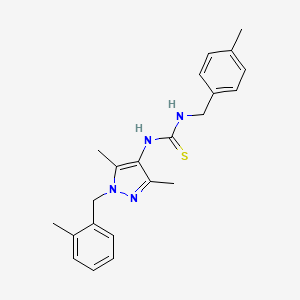 N-[3,5-dimethyl-1-(2-methylbenzyl)-1H-pyrazol-4-yl]-N'-(4-methylbenzyl)thiourea