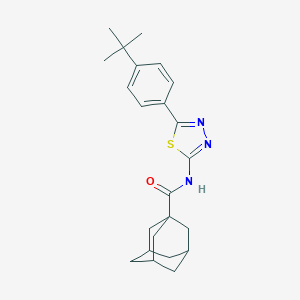 molecular formula C23H29N3OS B461620 N-[5-(4-tert-butylphenyl)-1,3,4-thiadiazol-2-yl]-1-adamantanecarboxamide 
