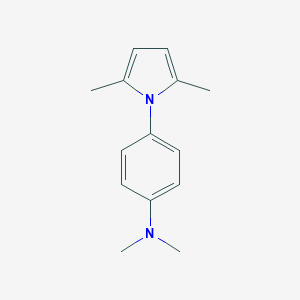 molecular formula C14H18N2 B461622 4-(2,5-dimethyl-1H-pyrrol-1-yl)-N,N-dimethylaniline 