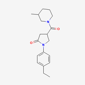 1-(4-ethylphenyl)-4-[(3-methylpiperidin-1-yl)carbonyl]pyrrolidin-2-one