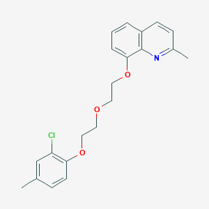 molecular formula C21H22ClNO3 B4616283 8-{2-[2-(2-氯-4-甲基苯氧基)乙氧基]乙氧基}-2-甲基喹啉 