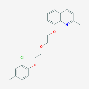 molecular formula C21H22ClNO3 B4616283 8-[2-[2-(2-Chloro-4-methylphenoxy)ethoxy]ethoxy]-2-methylquinoline 