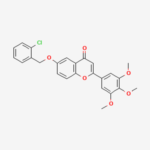 6-[(2-chlorobenzyl)oxy]-2-(3,4,5-trimethoxyphenyl)-4H-chromen-4-one