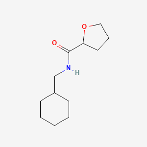 molecular formula C12H21NO2 B4616344 N-(cyclohexylmethyl)tetrahydro-2-furancarboxamide 