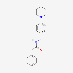 molecular formula C20H24N2O B4616400 2-苯基-N-[4-(1-哌啶基)苄基]乙酰胺 