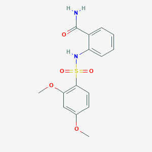 2-{[(2,4-dimethoxyphenyl)sulfonyl]amino}benzamide