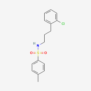 molecular formula C16H18ClNO2S B4616426 N-[3-(2-氯苯基)丙基]-4-甲苯磺酰胺 