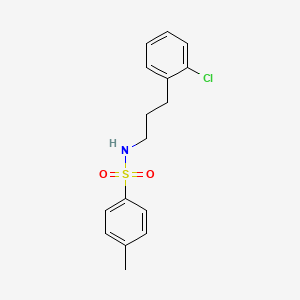 molecular formula C16H18ClNO2S B4616426 N-[3-(2-chlorophenyl)propyl]-4-methylbenzenesulfonamide 