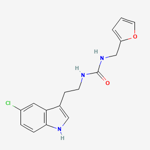 molecular formula C16H16ClN3O2 B4616494 N-[2-(5-chloro-1H-indol-3-yl)ethyl]-N'-(2-furylmethyl)urea 