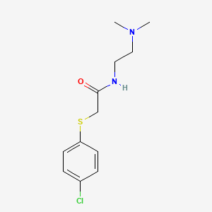 2-[(4-chlorophenyl)thio]-N-[2-(dimethylamino)ethyl]acetamide