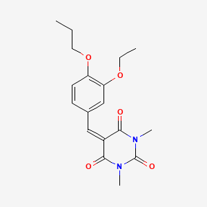 5-(3-ethoxy-4-propoxybenzylidene)-1,3-dimethyl-2,4,6(1H,3H,5H)-pyrimidinetrione