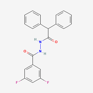 N'-(diphenylacetyl)-3,5-difluorobenzohydrazide