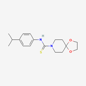 molecular formula C17H24N2O2S B4616652 N-(4-isopropylphenyl)-1,4-dioxa-8-azaspiro[4.5]decane-8-carbothioamide 