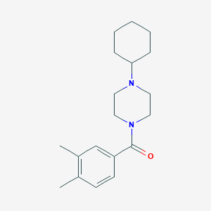 1-cyclohexyl-4-(3,4-dimethylbenzoyl)piperazine