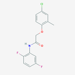 molecular formula C15H12ClF2NO2 B4616680 2-(4-chloro-2-methylphenoxy)-N-(2,5-difluorophenyl)acetamide 