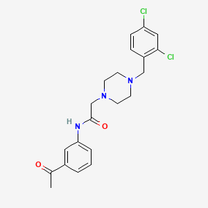 N-(3-acetylphenyl)-2-[4-(2,4-dichlorobenzyl)-1-piperazinyl]acetamide