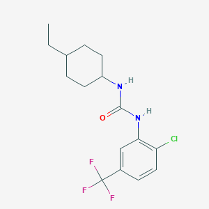 molecular formula C16H20ClF3N2O B4616707 N-[2-氯-5-(三氟甲基)苯基]-N'-(4-乙基环己基)脲 