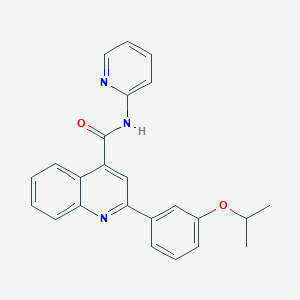 molecular formula C24H21N3O2 B4616755 2-(3-异丙氧苯基)-N-2-吡啶基-4-喹啉甲酰胺 