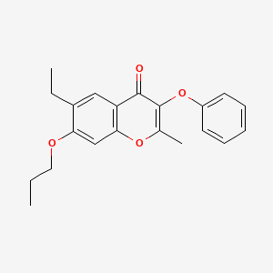 6-ethyl-2-methyl-3-phenoxy-7-propoxy-4H-chromen-4-one