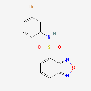 molecular formula C12H8BrN3O3S B4616801 N-(3-溴苯基)-2,1,3-苯并恶二唑-4-磺酰胺 