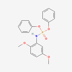 molecular formula C20H20NO5P B4616849 二苯基（2,5-二甲氧基苯基）酰胺磷酸酯 