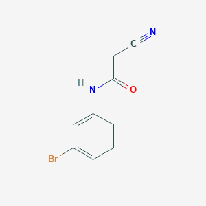 molecular formula C9H7BrN2O B461686 N-(3-bromophenyl)-2-cyanoacetamide CAS No. 63034-91-3