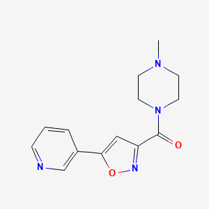 molecular formula C14H16N4O2 B4616868 1-甲基-4-{[5-(3-吡啶基)-3-异恶唑基]羰基}哌嗪 