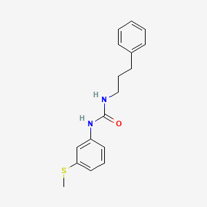 molecular formula C17H20N2OS B4616876 N-[3-(甲硫基)苯基]-N'-(3-苯基丙基)脲 