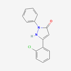 molecular formula C15H11ClN2O B4616907 3-(2-氯苯基)-1-苯基-1H-吡唑-5-醇 