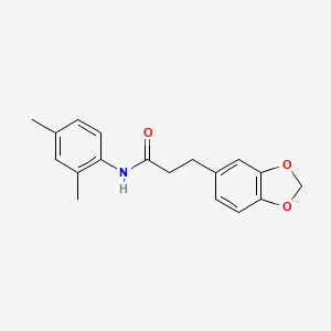 molecular formula C18H19NO3 B4616963 3-(1,3-benzodioxol-5-yl)-N-(2,4-dimethylphenyl)propanamide 