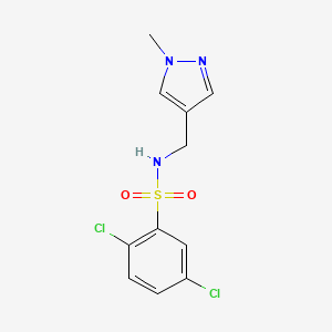 2,5-dichloro-N-[(1-methyl-1H-pyrazol-4-yl)methyl]benzenesulfonamide