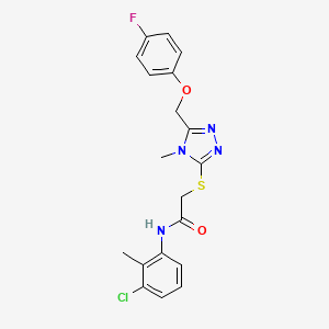 N-(3-chloro-2-methylphenyl)-2-({5-[(4-fluorophenoxy)methyl]-4-methyl-4H-1,2,4-triazol-3-yl}thio)acetamide