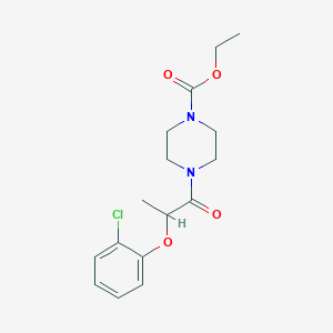 ethyl 4-[2-(2-chlorophenoxy)propanoyl]-1-piperazinecarboxylate