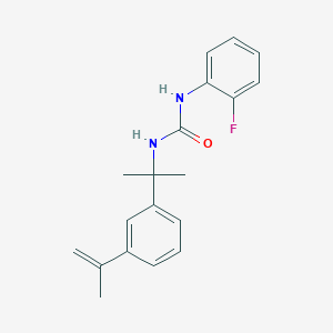 molecular formula C19H21FN2O B4617035 N-(2-氟苯基)-N'-[1-(3-异丙烯基苯基)-1-甲基乙基]脲 